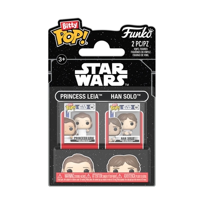 Product Φιγούρα Funko Bitty Pop! 2-Pack Disney: Star War - Princess Leia & Han Solo base image