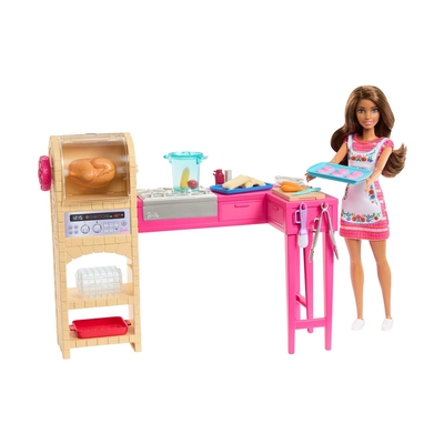 Product Κούκλα Mattel Barbie Barbie & Teresa Recipe for Friendship Cook & Create Kitchen Teresa Doll (JCT06) base image