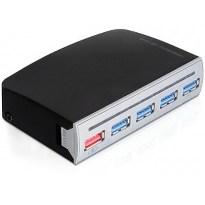 Product USB Hub Delock USB 3.0 Black NT 4 Θυρών base image