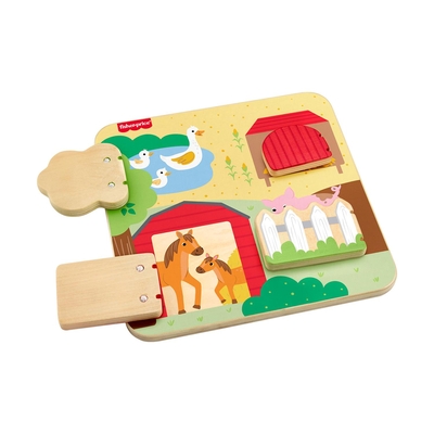 Product Fisher Price  Wooden Farm Animals Board (JCY33) base image