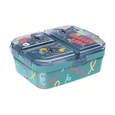 Product Παιδικό Δοχείο Φαγητού Stor: Stitch Palms - XL Multi Compartment Rectangular (75099) base image