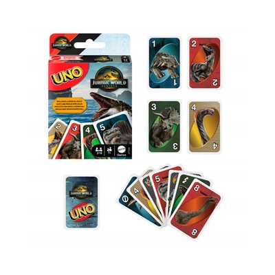 Product Επιτραπέζιο Παιχνίδι Mattel Uno: Jurrasic World 4 (JFT28) base image
