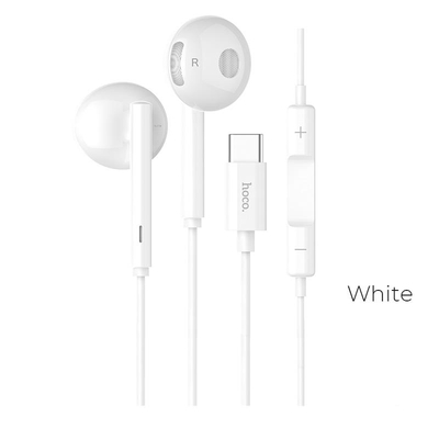 Product Handsfree Ακουστικά Hoco L10 Acoustic Type C Earphone,Λευκό base image