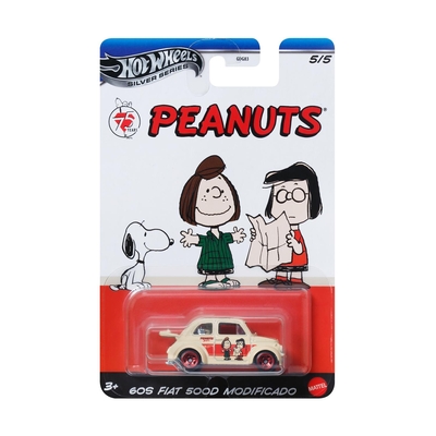 Product Μινιατούρα Mattel Hot Wheels Silver Series Peanuts 75th 60S Fiat 500D Modificado (JCB85) base image