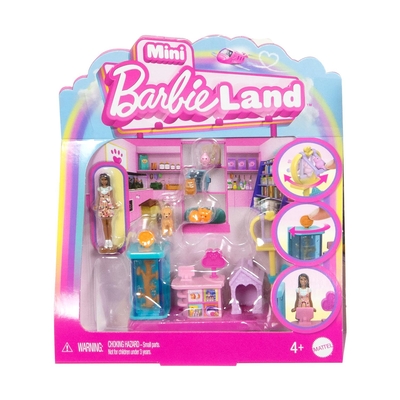 Product Κούκλα Mattel Mini Barbieland Collectible Pet Boutique Playset with Mini Doll (JCR30) base image