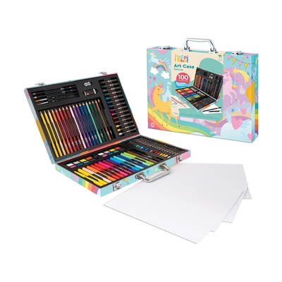 Product Κασετίνα Ζωγραφικής AS HappiHobbi Deluxe 100 Αξεσουάρ Μονόκερος (1038-82058) base image