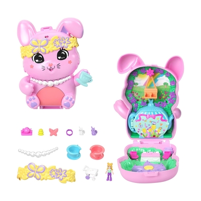 Product Κούκλα Mattel Polly Pocket Tiny Worlds Tea Party Bunny Playset (JCR40) base image