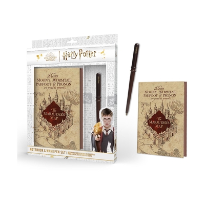 Product Σετ Γραφικής Ύλης Pyramid Harry Potter The Marauder's Map Premium Notebook & Wand Pen Set (SR74636) base image