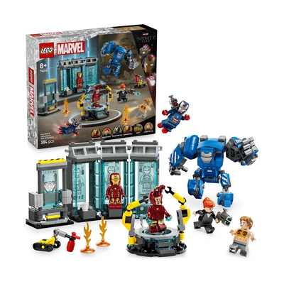 Product LEGO Marvel: Iron Mans Laboratory - Hall of Armor (76315) base image