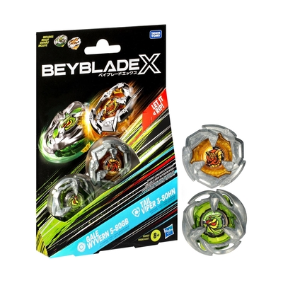 Product Διαδραστικό Παιχνίδι Hasbro Bey Blade X  Dual Pack  Gale Wyvern Tail Viper (G0282) base image