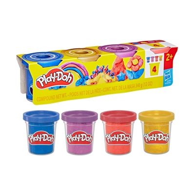 Product Πλαστελίνη Hasbro Play-Doh: Specialty Compound - Shimmery Metallics 4 Pack (G1737) base image