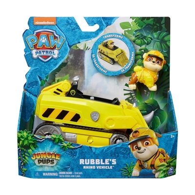 Product Spin Master Paw Patrol: Jungle Pups - Rubble's Rhino Vehicle (20143427) base image