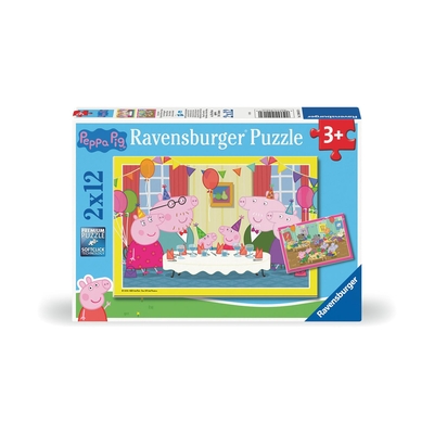 Product Παζλ Ravensburger Peppa Pig - Time To Celebrate (2x12 pcs) (12004017) base image