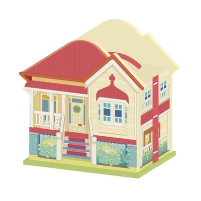 Product Φιγούρα Δράσης Giochi Preziosi Bluey Wooden Carry Along House with 6 Figures (BLYA1000) base image