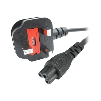 Product Καλώδιο Τροφοδοσίας StarTech 2m Standard Laptop Power Cable for UK - BS-1363 to IEC320 C5 Shamrock / Mickey Mouse 2m base image