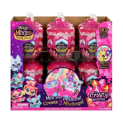 Product Μινιατούρα Giochi Preziosi Magic Mixies: The Crystal Woods Fizz & Reveal 2 Pack Gauldron S3 (MG008000) base image