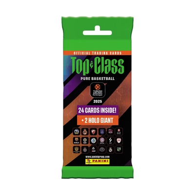Product Αυτοκόλλητα Panini Euroleague Top Class: Display of 10 Special Packs (24 cards plus 2 bonus Cards per Pack) base image