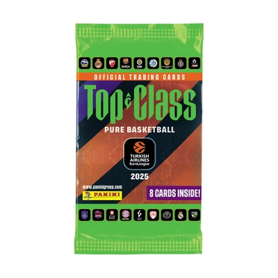 Product ΑυτοκόλληταPanini Euroleague Top Class: Display of 24 Packs (8 cards per pack) base image