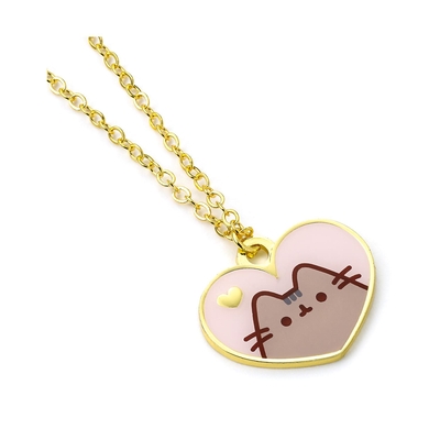 Product Κολιέ Carat Shop Pusheen - the Cat Pink and Gold Heart Necklace (PTCN0100) base image