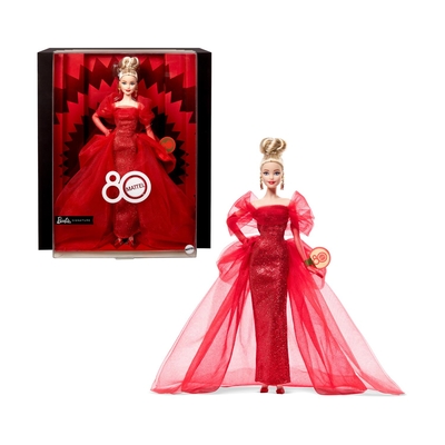 Product Κούκλα Mattel Barbie: Signature - Mattel 80th Anniversary (JBJ17) base image