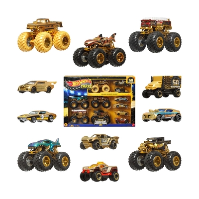 Product Αυτοκινητάκια Mattel Hot Wheels: Monster Trucks - Bigfoot Trophy Champions Set of 12(JDW07) base image