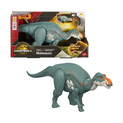 Product Φιγούρα Mattel Jurassic World Rebirth: Wild Roar - Maiasaura (JGC82) base image