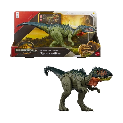 Product Φιγούρα Mattel Jurassic World Rebirth: Gigantic Thrashers - Tyrannotitan (JCL75) base image