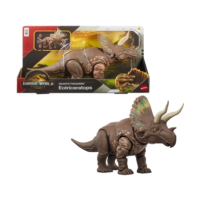 Product Φιγούρα Mattel Jurassic World Rebirth: Gigantic Thrashers - Eotriceratops (JGB93) base image