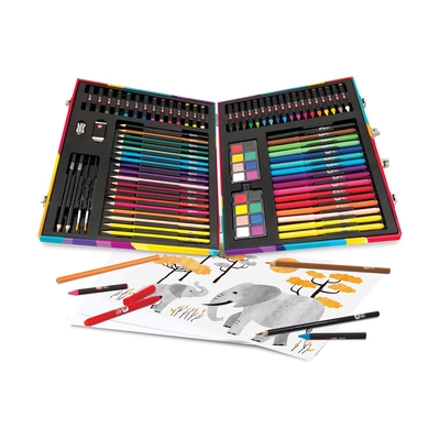 Product Σετ Ζωγραφικής AS Happihobbi: Art Case Deluxe - Rainbow 100 Accessories (Εn) base image