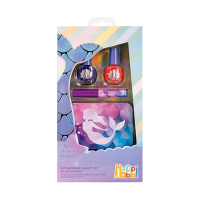 Product Παιχνίδι Ομορφιάς AS Happi Hobbi: Beauty Set - Born to be a Mermaid Nails & Lips with Case (1081-60003) base image