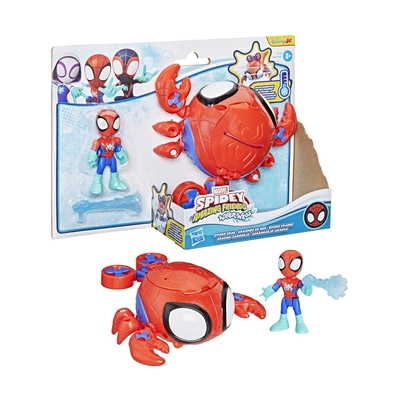 Product Φιγούρα Hasbro Disney Jr. Marvel: Spidey And His Amazing Friends Waterwebs - Spider Crab & Vehicle (G1464) base image
