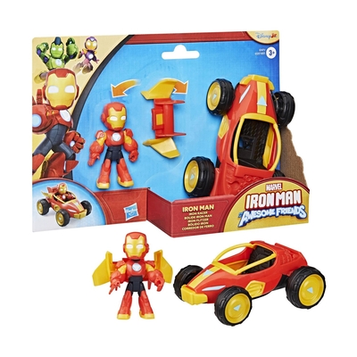 Product Φιγούρα Hasbro Marvel: Iron Man And His Awesome - Iron Man Iron Racer Vehicle (G1471) base image