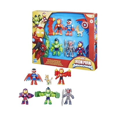 Product Φιγούρα Hasbro Marvel Iron Man And His Awesome Friends: Armored Up Avengers Pack - (G1255) base image