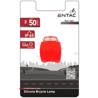 Product Φώς Ποδηλάτου Entac Πλαστικό Κόκκινο base image