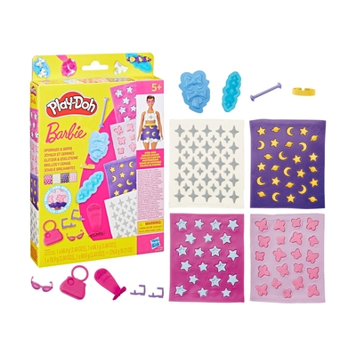 Product Πλαστελίνη Hasbro Play-Doh: Fashion - Barbie Designer Patterns Packs Sparkles And Gems (G1364) base image