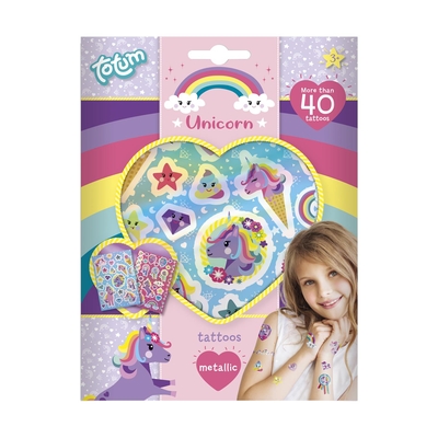 Product Παιδική Χειροτεχνία Totum: Unicorn - Tattoos Metallic (TT071698) base image