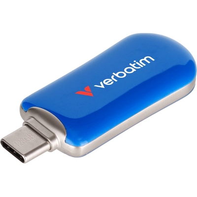 Product USB Flash 128GB Verbatim Plectra Blue USB-C 30233 base image