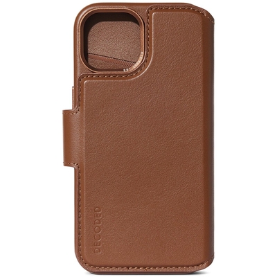 Product Θήκη Κινητού Decoded Leather Detachable Wallet for iPhone 15 Plus Tan base image
