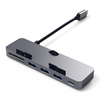Product USB Hub Satechi Type-C Clamp Hub Pro space gray base image