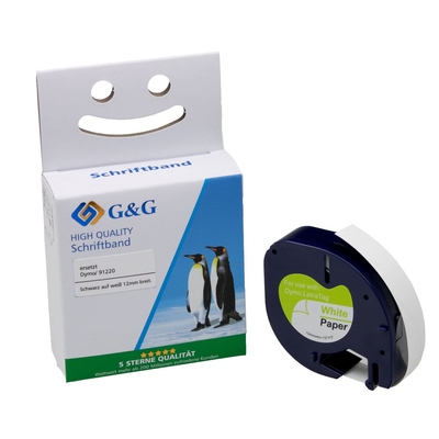 Product Ταινία Ετικετογράφου G&G 12mm x 4m sw-ws Συμβατή Dymo S0721520/ 91220 base image