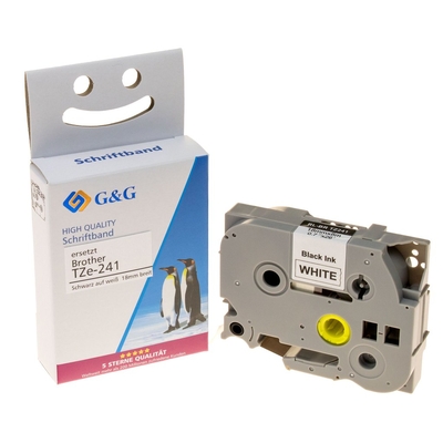 Product Ταινία Ετικετογράφου G&G 18mm x 8m sw-ws Συμβατή Brother TZe-241 base image