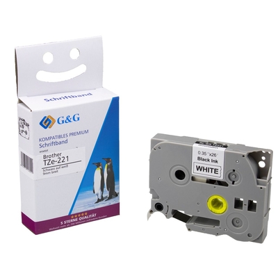 Product Ταινία Ετικετογράφου G&G 9mm x 8m sw-ws Συμβατή Brother TZe-221 base image