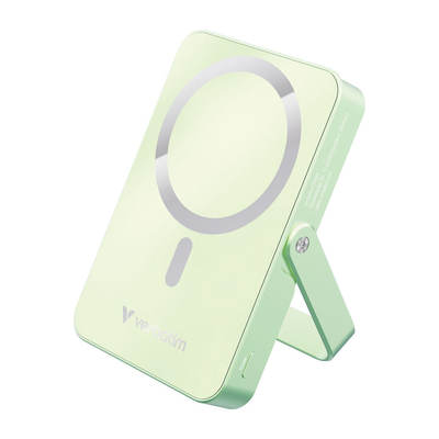 Product Powerbank Verbatim with StandBase mag.wireless 10000mA Green 32259 base image