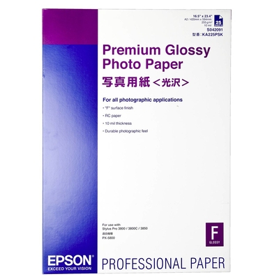 Product Φωτογραφικό Χαρτί Epson Premium Glossy A2, 25 Sheet, 255g S042091 base image