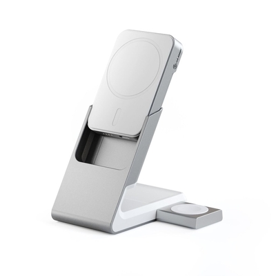 Product Powerbank Alogic Matrix+ 3-in-1 Magnetic Charger+AW Puk white base image