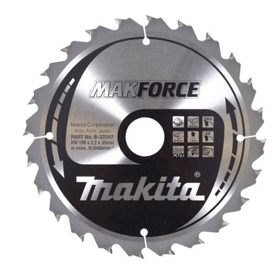 Product Δίσκος Κοπής Makita MAKFORCE 190x30x24Z base image