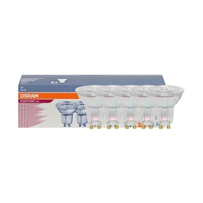 Product Λάμπες LED Osram Reflector 5er Set GU10 PAR16 4,5W 3000K base image