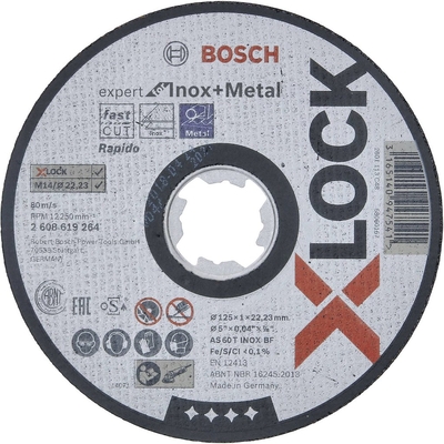 Product Δίσκος Κοπής Bosch X-LOCK INOX 125x1mm base image