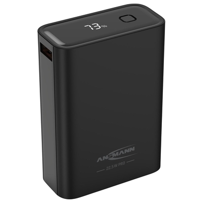 Product Powerbank Ansmann PRO 20.000 mAh USB-A+C Port 22,5W bl. 1700-0155 base image