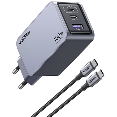 Product Φορτιστής Πρίζας Ugreen Nexode Pro 100W GaN with USB-C Cable base image